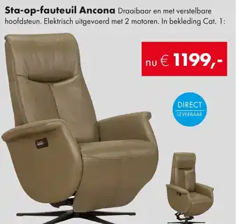 Woonsquare Sta-op-fauteuil Ancona aanbieding