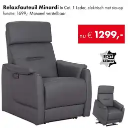 Woonsquare Relaxfauteuil Minardi aanbieding