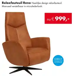 Woonsquare Relaxfauteuil Reno aanbieding