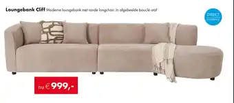 Woonsquare Loungebank Cliff aanbieding