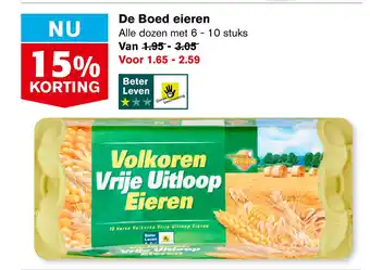 Hoogvliet De Boed eieren aanbieding