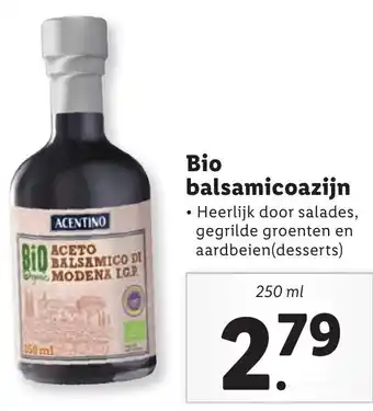 Lidl Bio balsamicpazijn 250ml aanbieding