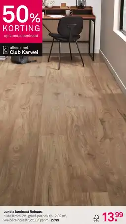 Karwei Lundia laminaat Robuust aanbieding