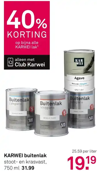 Karwei Karwei buitenlak aanbieding