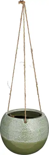 Intratuin Mica Decorations hangpot Monta donkergroen D 17 H 14,5 cm aanbieding
