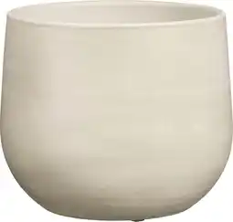 Intratuin Mica Decorations bloempot Sevilla crème D 24 H 21 cm aanbieding