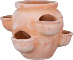 Intratuin Mica Decorations bloempot terracotta 35 x 35 x 27 cm aanbieding