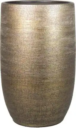 Intratuin Bela Arte bloempot Mira goud D 26 H 40 cm aanbieding