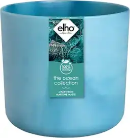 Intratuin Elho bloempot The Ocean Collection blauw D 22 H 20,4 cm aanbieding