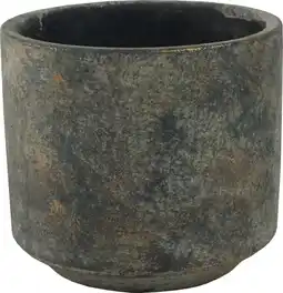 Intratuin TS bloempot Saar grijs D 12 H 11 cm aanbieding