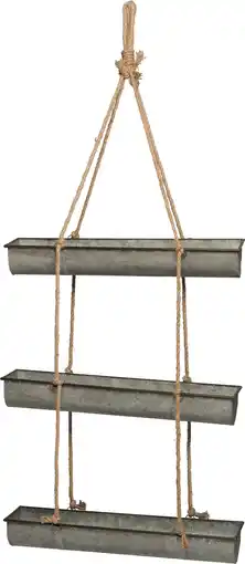 Intratuin Intratuin hangpot grijs 70 x 18 x 120 cm aanbieding