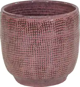 Intratuin Mega Collections bloempot op voet Bohemian roze D 30 H 29 cm aanbieding