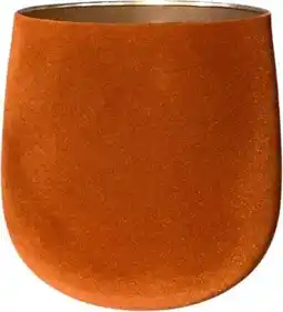 Intratuin Gina Da bloempot Velvet terracotta D 30 H 30 cm aanbieding