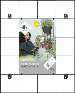 Intratuin Elho plantenrek Loft Urban zwart 47,3 x 1,5 x 59 cm aanbieding