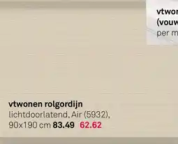 Karwei Vtwonen rolgordijn aanbieding