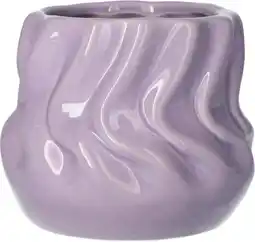 Intratuin Duif bloempot Twister paars D 13 H 11 cm aanbieding