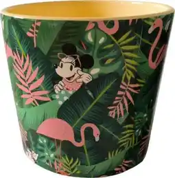 Intratuin Disney bloempot Mickey en Vrienden tropical groen D 14,5 H 14 cm aanbieding