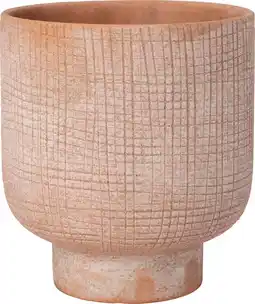 Intratuin Intratuin bloempot op voet Badal terracotta D 18 H 20 cm aanbieding