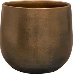 Intratuin TS bloempot Esra brons D 18 H 16 cm aanbieding