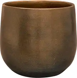 Intratuin TS bloempot Esra brons D 15 H 13 cm aanbieding