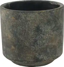 Intratuin TS bloempot Saar grijs D 14 H 13 cm aanbieding