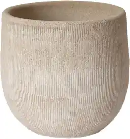 Intratuin HS bloempot Miami crème D 16 H 14 cm aanbieding