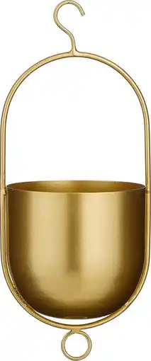 Intratuin Mica Decorations hangpot Bob goud 15 x 14 x 36 cm aanbieding