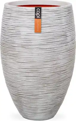 Intratuin Capi Europe bloempot Nature-Rib ivoor D 40 H 60 cm aanbieding