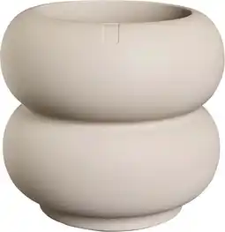 Intratuin Elho bloempot Amber Roll beige D 43 H 40 cm aanbieding