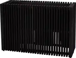 Intratuin Intratuin bloempot op poten Latten zwart 73 x 27 x 50 cm aanbieding