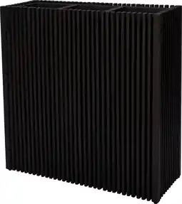 Intratuin Intratuin bloempot op poten Latten zwart 90 x 33 x 90 cm aanbieding