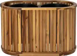 Intratuin Intratuin plantenbak Lattes naturel 80 x 40 x 50 cm aanbieding