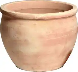 Intratuin Mega Collections pot Terra Delta D 38 H 38 cm whitewash aanbieding