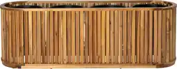 Intratuin Intratuin plantenbak Lattes naturel 150 x 40 x 50 cm aanbieding