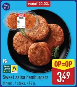 ALDI Sweet salsa hamburgers aanbieding