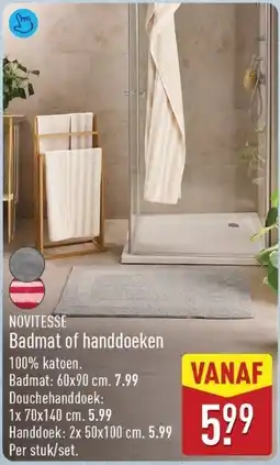 ALDI Novagese Badmat of handdoeken aanbieding