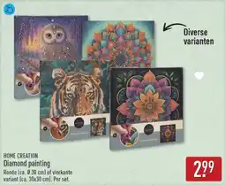 ALDI HOME CREATION Diamond painting aanbieding