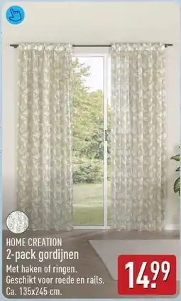 ALDI HOME CREATION 2-pack gordijnen aanbieding