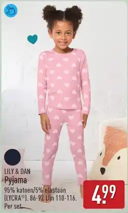 ALDI LILY & DAN Pyjama aanbieding