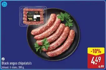 ALDI Black angus chipolata's aanbieding