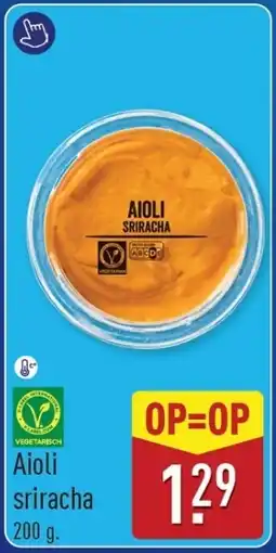 ALDI Aioli sriracha aanbieding