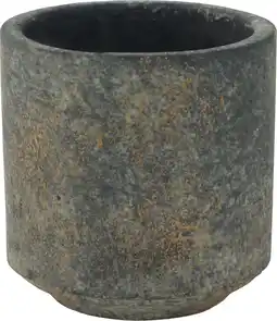 Intratuin TS bloempot Saar grijs D 8 H 8 cm aanbieding