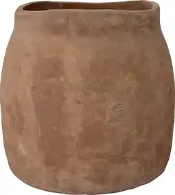 Intratuin Intratuin bloempot Craft taupe D 47 H 49 cm aanbieding