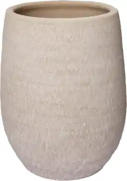 Intratuin HS bloempot Miami crème D 23 H 30 cm aanbieding