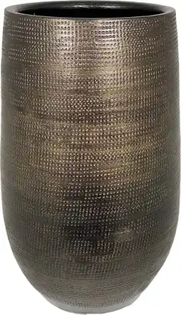 Intratuin HS vaas Tokio goud D 28 H 60 cm aanbieding