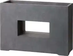 Intratuin Intratuin bak kubus venster 75 x 27 x 52 cm antraciet aanbieding