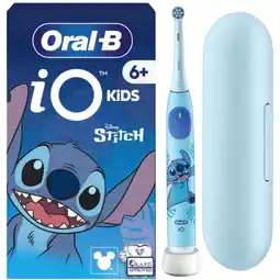 MediaMarkt Oral-b Tandenborstel Io Junior 6+ Stitch Elektrische Tandenborstel Blauw aanbieding