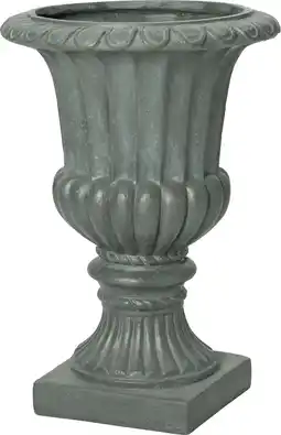 Intratuin Intratuin bloempot Tilda reliëf grijs D 54,5 H 71 cm aanbieding