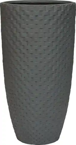 Intratuin Intratuin bloempot Wicker antraciet D 54 H 100 cm aanbieding