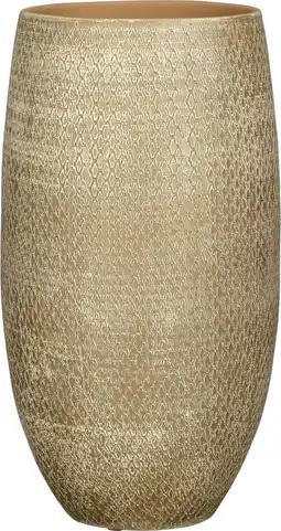 Intratuin Mica Decorations bloempot Madeira crème D 39 H 70 cm aanbieding